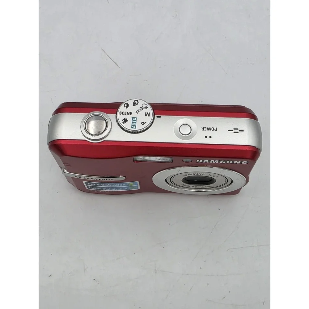 Samsung S760 Digital Camera 7.2MP 5x Digital Zoom 3x Optical Zoom Red PARTS ONLY